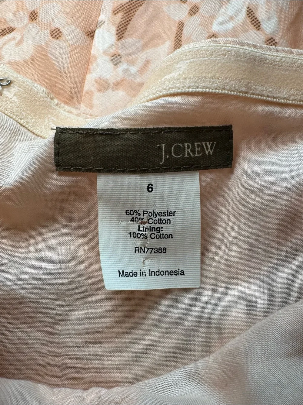 J.Crew Blush Floral Halter Midi Dress Size 6 Cottagecore Romantic